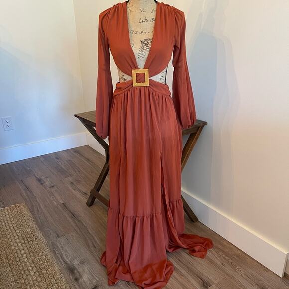 Lilly’s Kloset Orange Dress Size Small - Picture 1 of 3